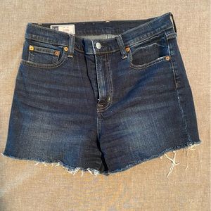 GAP high rise 4” denim shorts
